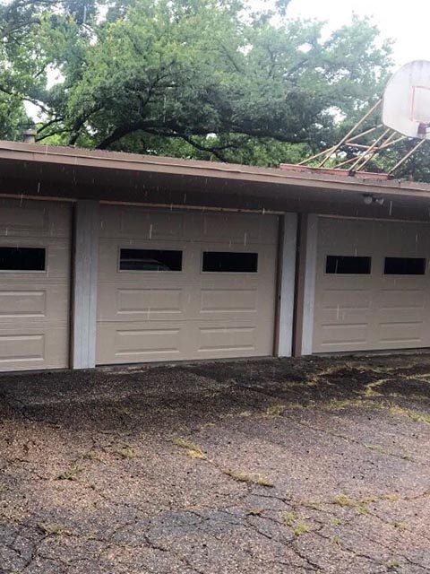 car port after adding garage doors