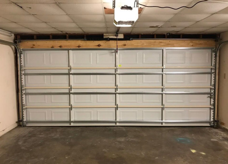 Interior Garage Door - After garage door opener fixed in Rowlett, TX