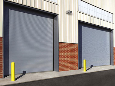 Outside view of a Commercial Garage Door that has just been replaced in Allen, TX