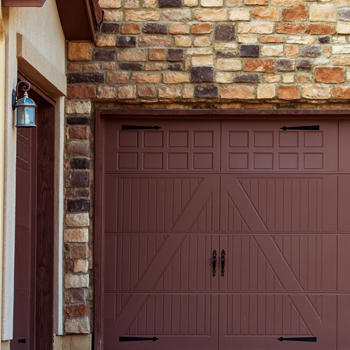 finished job from a garage door panel replacement in Fort Worth