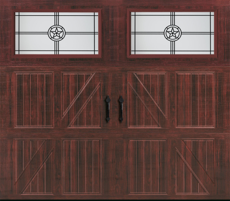 Amarr Lucern Residential Carriage Garage Door in Mahogany