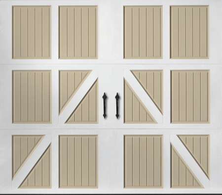 Amarr Lucern Residential Carriage Garage Door in Two-Tone